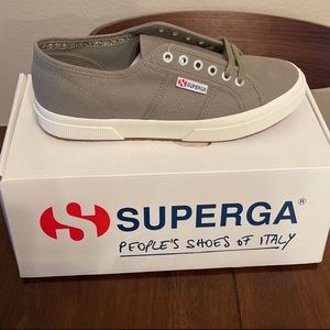 Brand New Superga shoes- Cotu Classic olive green